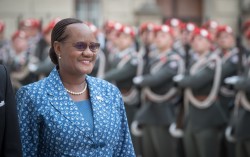 Ambassador of Botswana H.E. Ms. Athalia Lesiba Molokomme<small>© Daniel Trippolt/HBF</small>
