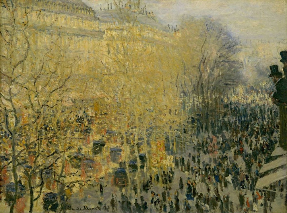 Claude Monet, Der Boulevard des Capucines, 1873<small>© Albertina, Vienna / Pushkin Museum Moskau</small>