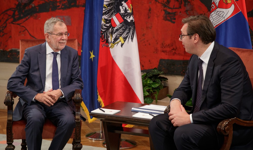 Serbian President Aleksandar Vucic and Alexander van der Bellen<small>© Österreichische Präsidentschaftskanzlei / Peter Lechner/HBF</small>