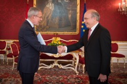 Ambassador of the Republic of Peru: Eric Anderson Machado<small>© www.bundespraesident.at / /Karlovits, Bauer und Heinschink / HBF</small>