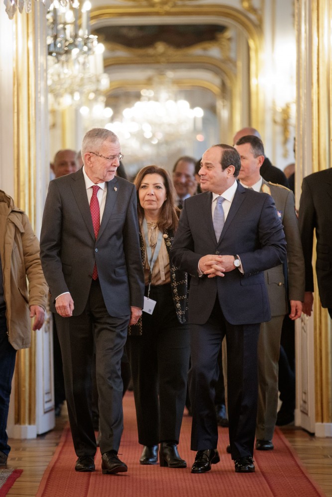 Abdel Fattah el-Sisi (right) with Van der Bellen<small>© www.bundespraesident.at / Peter Lechner / Daniel Trippolt/HBF</small>