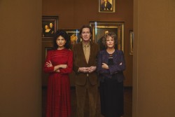 Wes Anderson, Juman Malouf and Sabine              Haag<small>© KHM-Museumsverband / Rafaela              Proell</small>