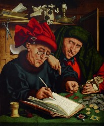 Quentin Massys der Ältere, The Tax Collectors, late 1520s<small>© LIECHTENSTEIN. The Princely Collections, Vaduz–Vienna</small>