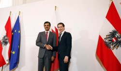 Tamim bin Hamad Al Thani and Sebastian Kurz<small>© Bundeskanzleramt (BKA) / Dragan Tatic</small>