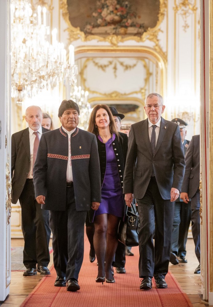 Evo Morales and Alexander van der Bellen<small>© Österreichische Präsidentschaftskanzlei / Peter Lechner/HBF</small>