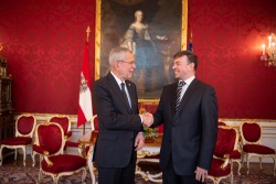 Ambassador of North Macedonia to Austria: H.E. Mr. Nenad Kolev<small>© bundespraesident.at / Carina Karlovits & Laura Heinschink/HBF</small>