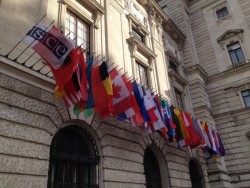 OSCE Headquarter in Vienna - Flags of the member countries<small>© Vindobona.org</small>