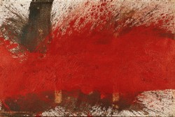 Hermann Nitsch: Bodenschüttbild (Serie I, 6-teilig), 1995<small>© Albertina, Wien. Sammlung Essl © Bildrecht, Wien, 2019</small>