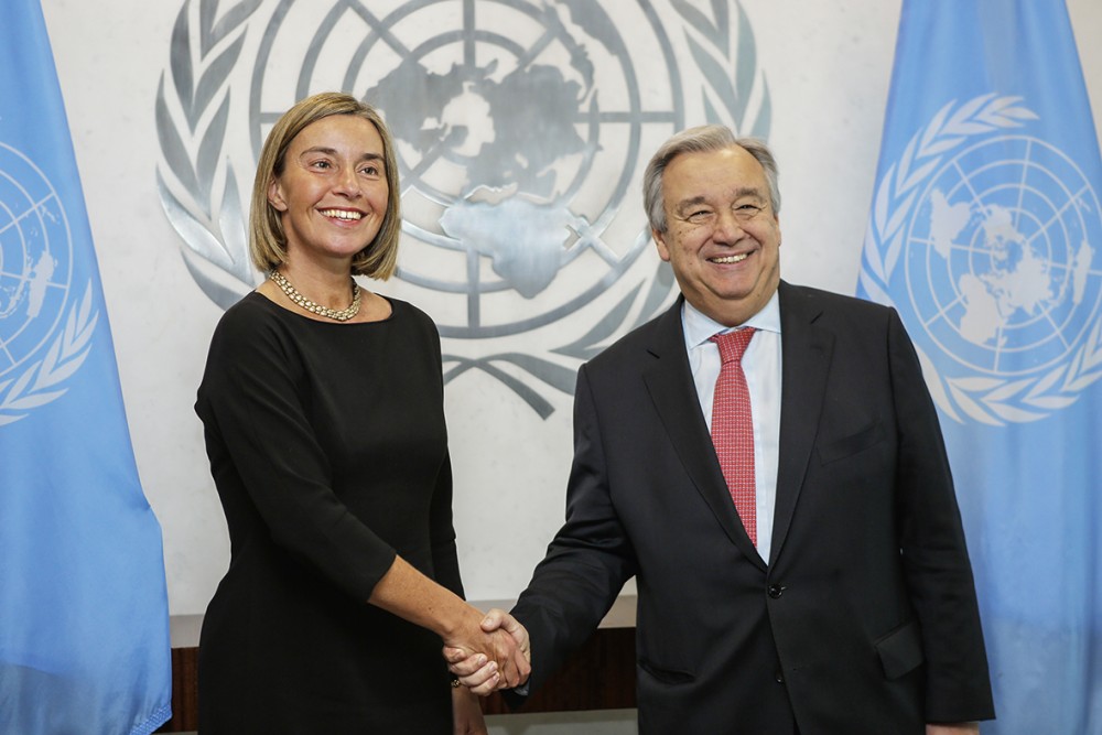 Federica Mogherini and Antonio Guterres<small>© EU European Union</small>