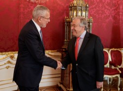 Van der Bellen with António Guterres<small>© www.bundespraesident.at / Peter Lechner / HBF</small>