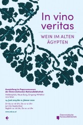 In vino veritas. Wein im alten Ägypten. Plakat zur Ausstellung<small>© Österreichische Nationalbibliothek</small>