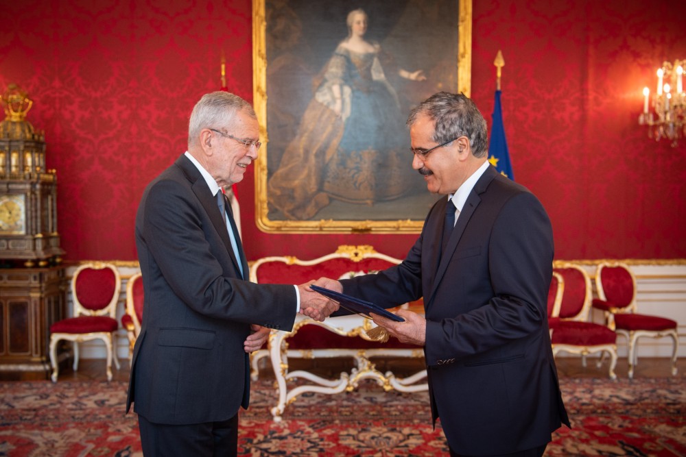 Ambassador of the Republic of Iraq, Baker Fattah Hussen<small>© www.bundespraesident.at / Karlovits, Bauer und Heinschink / HBF</small>