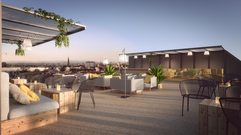 MOOONS Hotel Vienna - Rooftop<small>© MOOONS Operations Alpha GmbH / ARCOTEL Hotels</small>