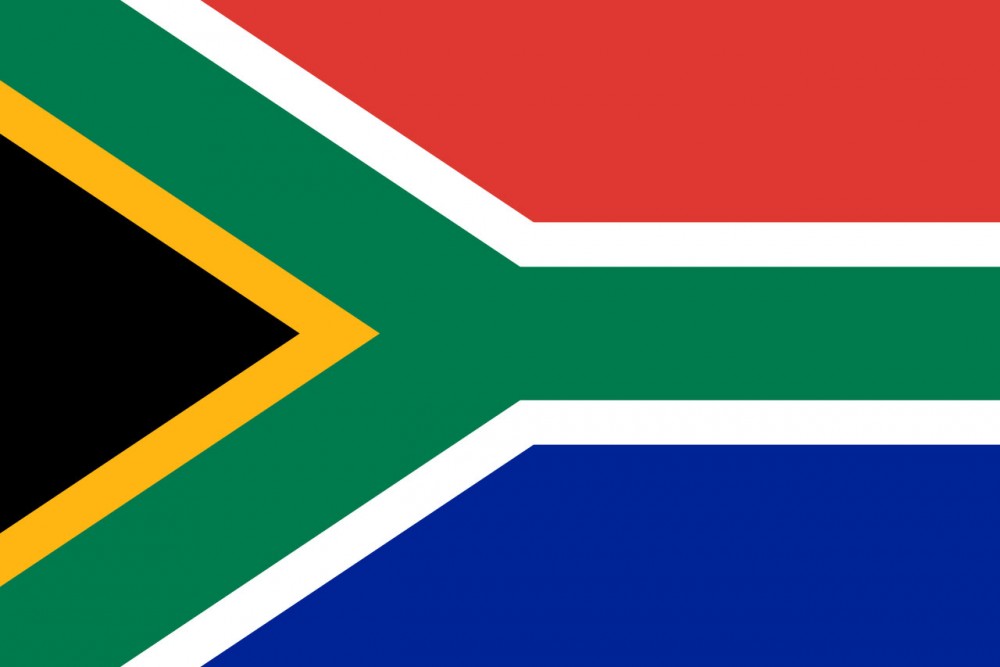 Flag of South Africa<small>© Wikimedia Commons / Vlag van Suid-Afrika [Public Domain]</small>