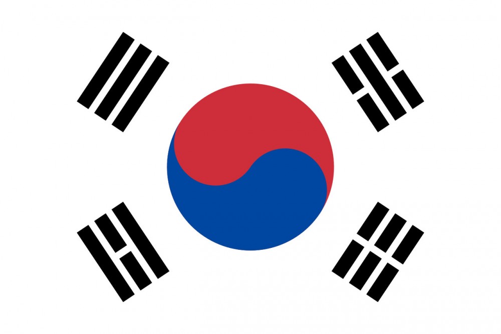 Flag of South Korea<small>© Wikimedia Commons / [Public Domain]</small>