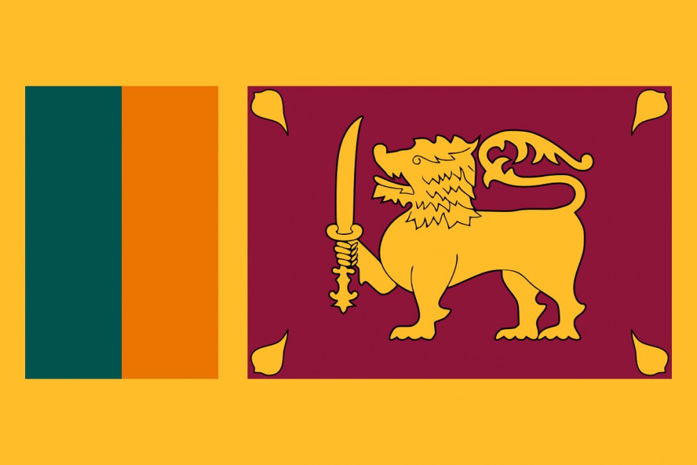 Flag of Sri Lanka<small>© Wikimedia Commons / Zscout370 [Public Domain]</small>