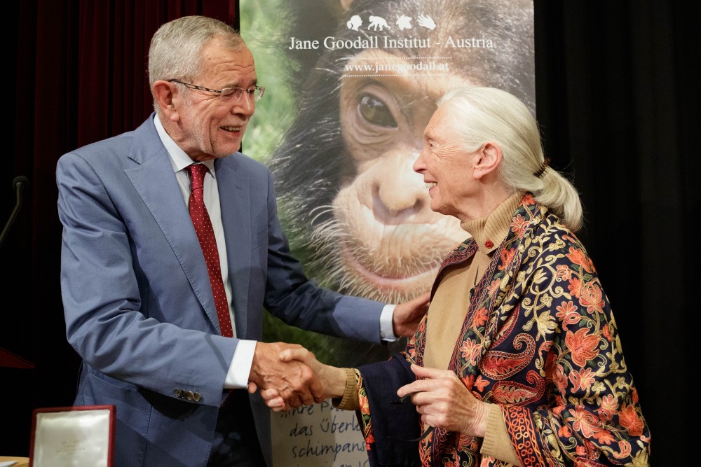 Jane Goodall in Vienna<small>© Österreichische Präsidentschaftskanzlei / Peter Lechner/HBF</small>