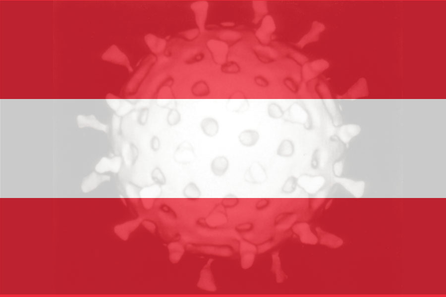 Coronavirus, Austrian Flag<small>© Vindobona.org (Collage of Photos)</small>