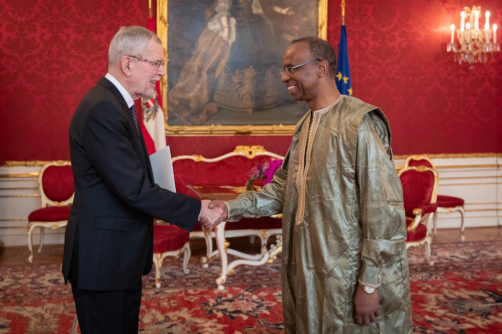 Ambassador of Guinea, H.E. Mr. Mamadou Siradiou Diallo<small>© bundespraesident.at / Peter Lechner and Clemens Schwarz / HBF</small>