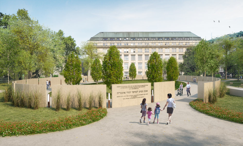 Shoah Wall of Names Memorial, Ostarrichi Park<small>© Wehofer Architekten ZT GmbH</small>