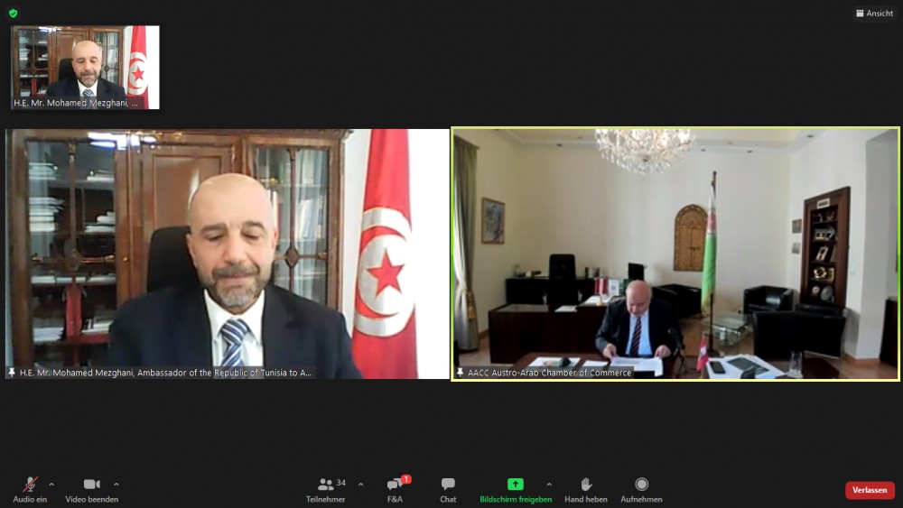 Ambassador of Tunisia to Austria, Mr. Mohamed Mezghani<small>© Austro-Arab Chamber of Commerce (AACC)</small>