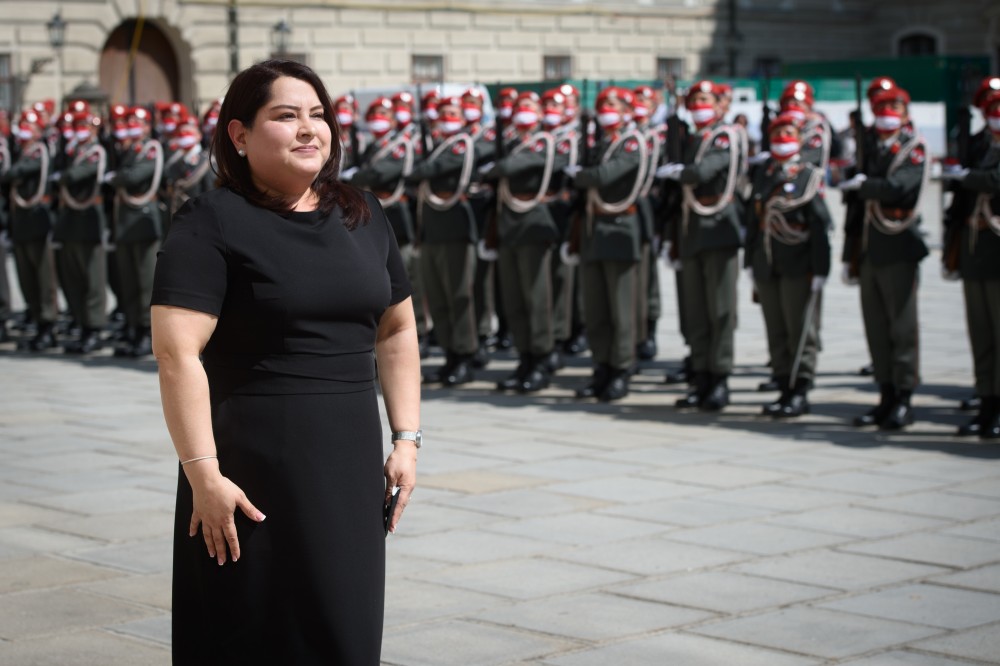 Ambassador of Nicaragua to Austria, Sabra Amari Murillo Centeno<small>© bundespraesident.at / Peter Lechner / HBF & Lukas Hardt-Stremayr</small>