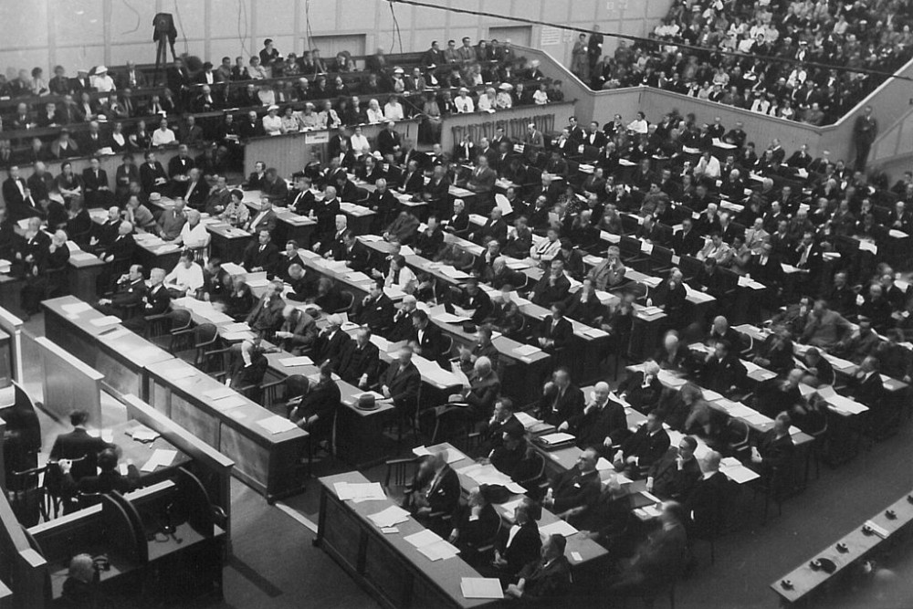Third World Jewish Congress Plenary Assembly, Geneva, 1953<small>© Wikimedia Commons / World Jewish Congress, CC BY-SA 3.0</small>