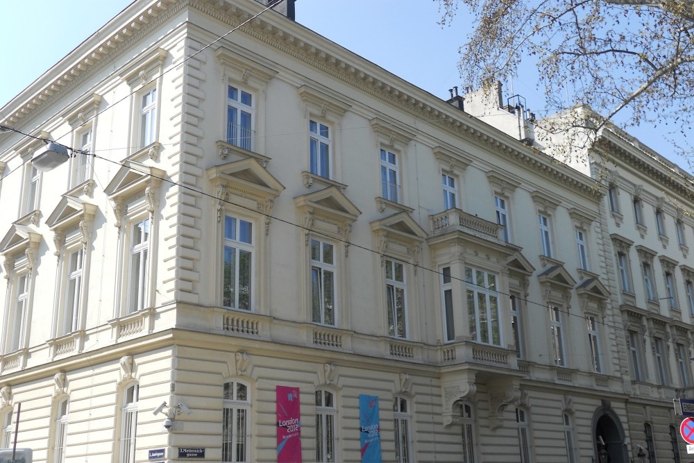 Part of the British Embassy in Vienna at Metternichgasse 6.<small>© Wikimedia Commons / Maclemo, CC BY-SA 3.0</small>
