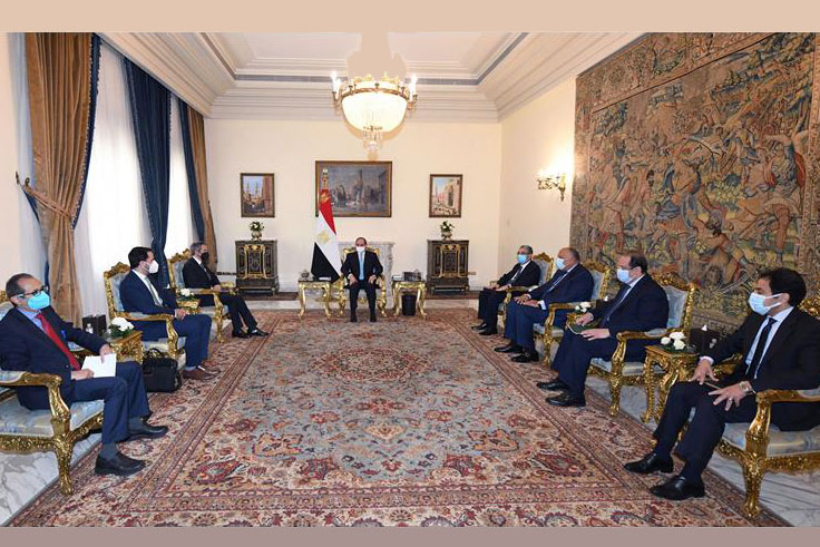 Grossi meets with Abdel Fattah Saeed Hussein Khalil El-Sisi<small>© The Arab Republic of Egypt - Precidency</small>