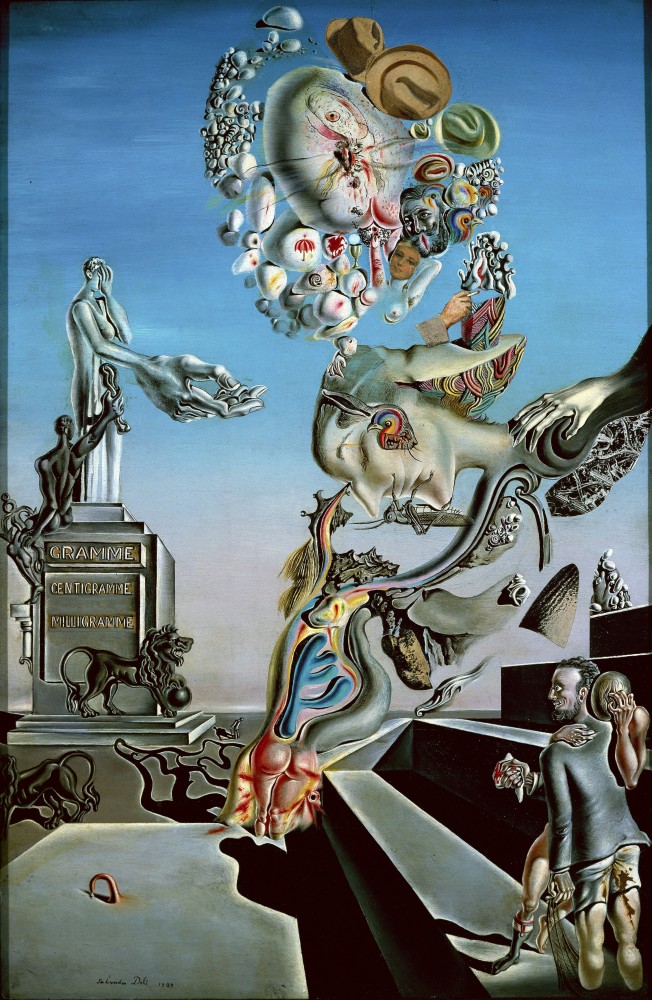 Le jeu lugubre (The Lugubrious Game), 1929<small>© Fundació Gala-Salvador Dalí / Bildrecht, Vienna 2022</small>