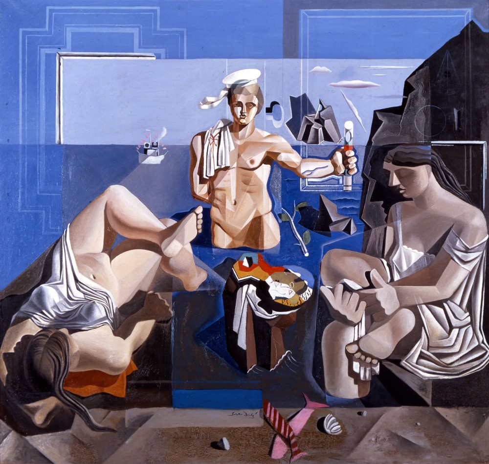 Composició amb tres figures. “Acadèmia neocubista”<small>© Fundació Gala-Salvador Dalí / Bildrecht, Vienna 2022</small>