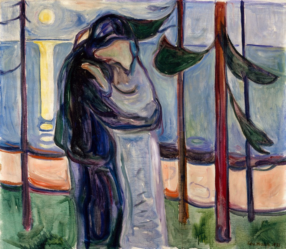 Edvard Munch: The Kiss, 1921<small>© Sarah Campbell Blaffer Foundation, Houston</small>