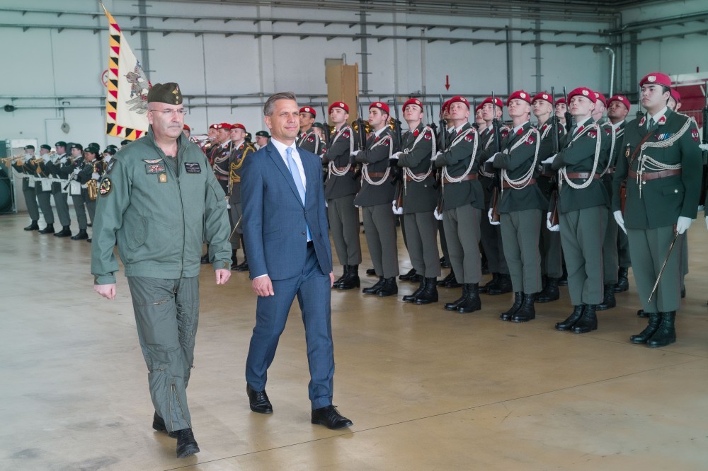 Ceremony at Vogler Air Base in Hörsching.<small>© Bundesheer/Pusch</small>