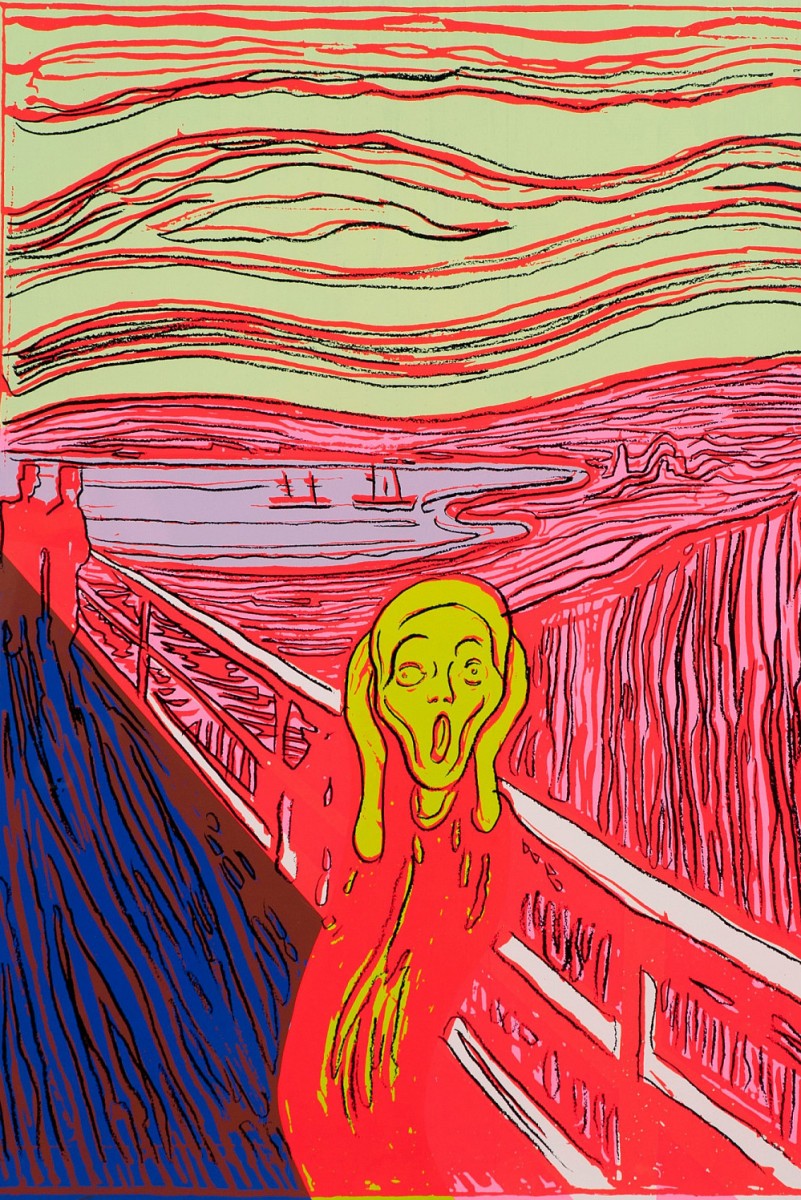 Andy Warhol: The Scream (after Munch), 1984<small>© The Andy Warhol Foundation for the Visual Arts, Inc. / Licensed by Bildrecht, Vienna 2021 / Mikkel Dobloug Photo: Kjell S Stenmarch, Grev Wedels Plass Auksjoner</small>
