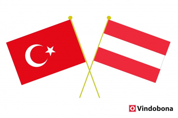Austrian scientists can fully resume their field research on site in Ephesus, Turkey, this year.<small>© Turkish and Austrian crossed flags by Vindobona</small>