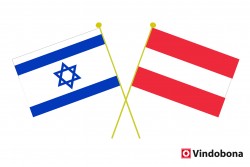 crossed flags austria israel by vindobona.