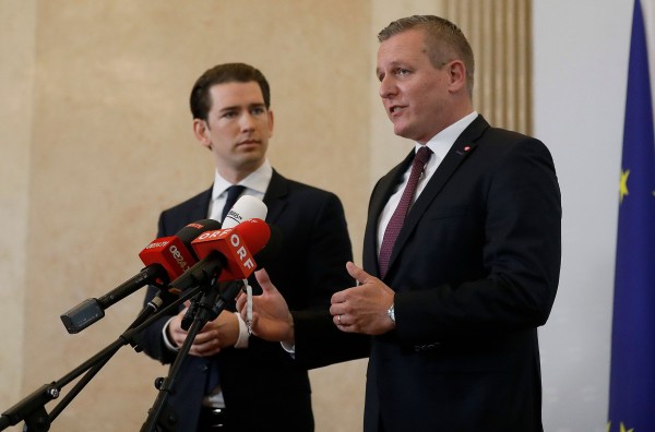 Chancellor Kurz and Defense Minister Kunasek: "Espionage is unacceptable and condemnable. We demand transparent information from the Russian side".<small>© Bundeskanzleramt (BKA) / Dragan Tatic</small>