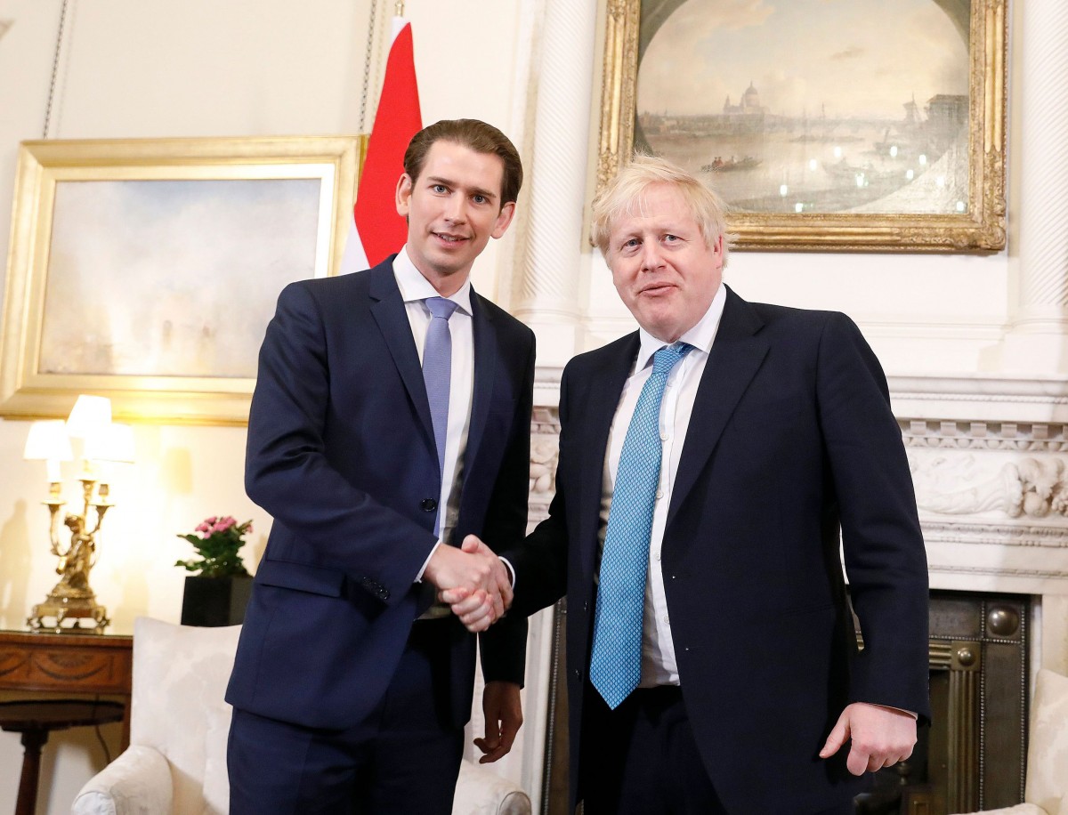 Sebastian Kurz met Boris Johnson in London: "The goal is a close partnership between Great Britain and the EU."<small>© Bundeskanzleramt (BKA) / Dragan Tatic</small>