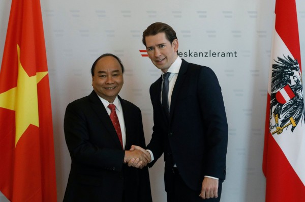 Kurz: "Economic relations are developing very positively in both directions, which makes us extremely happy, but we can see that there is still a lot of potential and room for improvement."<small>© Bundeskanzleramt (BKA) / Dragan Tatic</small>
